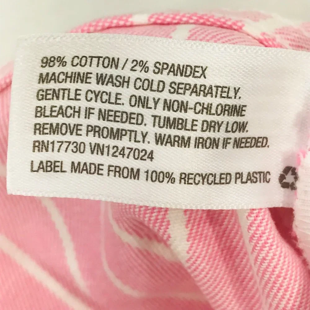 Victor Glemaud Women's Size 4 High Rise Mini Jean Skirt Pink Pinstripe NWOT - Picture 4 of 8